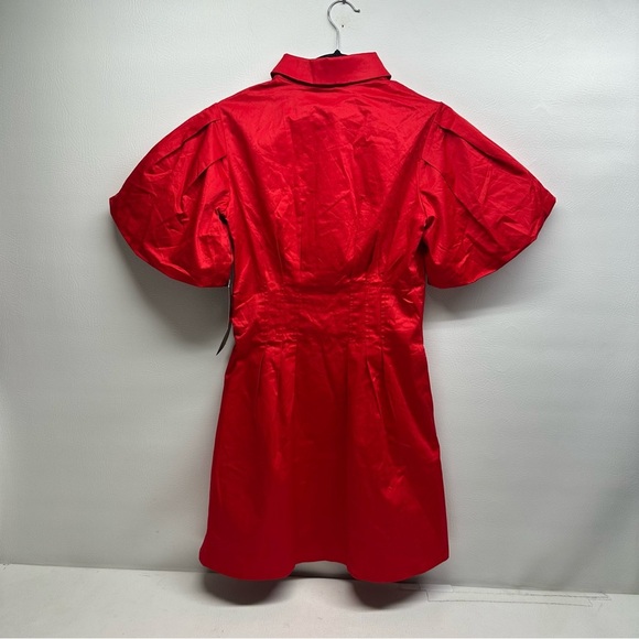 TUCKERNUCK Balloons sleeves Elegant Red Dress for Women size XS NWT - Picture 4 of 12